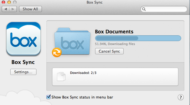 box sync for mac not responding